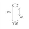 Modular Nude Wall Up/Down 79 2x IP55 LED DI | Wandlampe