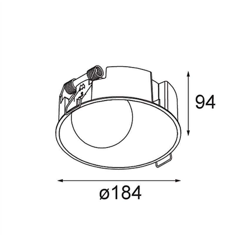 Modular Shellby Recessed 184 1x IP55 LED DE | Einbauspot