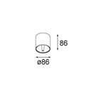 Modular Smart Tube Surface 82 S 1x DE | Ceiling lamp