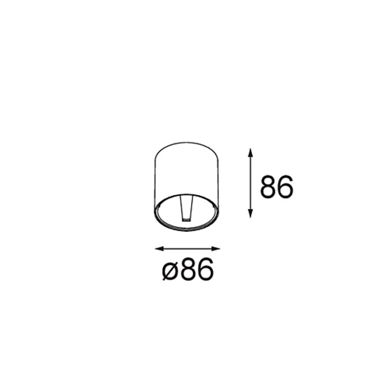 Modular Smart Tube Surface 82 S 1x DE | Deckenlampe