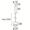 Modular Marbulito Jack Suspended 41 1x LED DE | Hängelampe