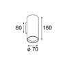 Modular Nude Wall 70 1x LED PAR20 E27 | Wandlampe