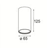 Modular Tetrix Tube Surface 65 125 1x DE | Deckenlampe