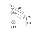 Modular Kogel Surface Adjustable 58 1x LED DI | Ceiling lamp / Wall lamp