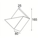 Modular Impulse Square Wall 1x LED DI | Wall lamp