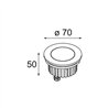 Modular Hipy Round Floor Recessed Up 70 1x IP67 LED DE | Bodenlampe