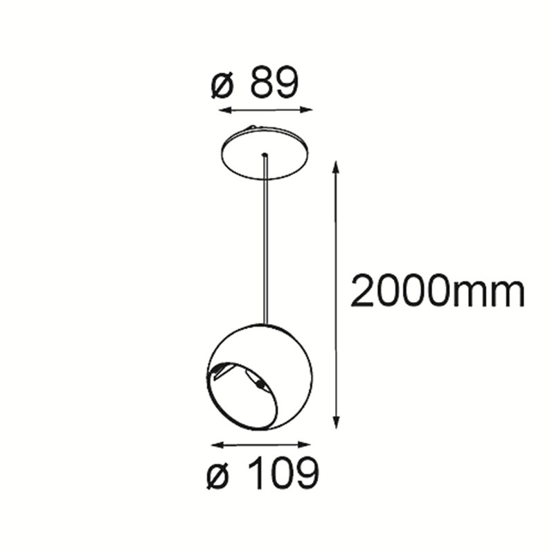 Modular Marbul Suspended Adjustable 109 1x LED DE | Hängelampe