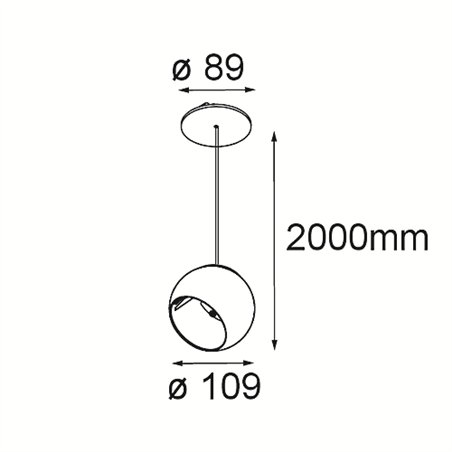 Modular Marbul Suspended Adjustable 109 1x LED DE | Suspension lamp