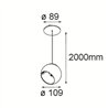 Modular Marbul Suspended Adjustable 109 1x LED DE | Hängelampe