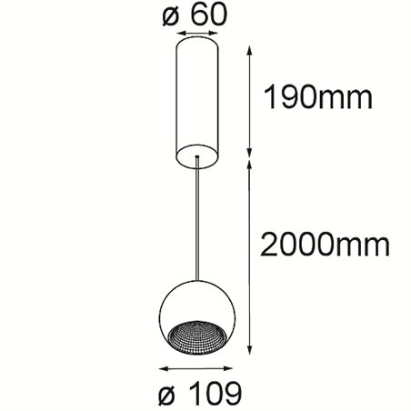 Modular Marbul Suspended 109 1x LED DI | Suspension lamp