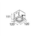 Modular Mini-Multiple Recessed Adjustable M-LED 1x DE | Recessed spot