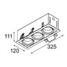 Modular Mini-Multiple Recessed Adjustable M-LED 3x DE | Einbauspot