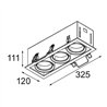 Modular Mini-Multiple Smart Ring Recessed Adjustable 3x LED DE | Einbauspot