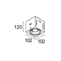 Modular Mini-Multiple Recessed Trimless Adjustable GU10 1x DE | Einbauspot