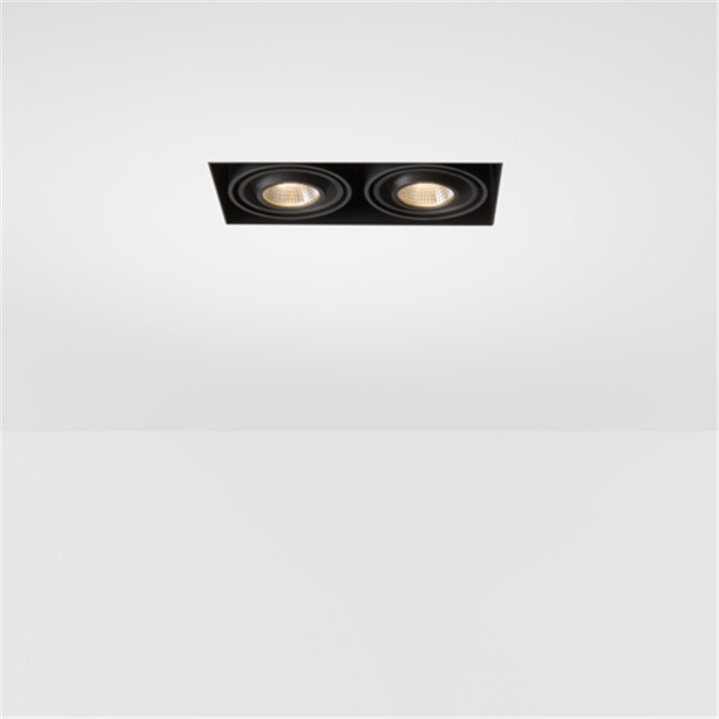 Modular Mini-Multiple Recessed Trimless Adjustable M-LED 2x DE | Einbauspot
