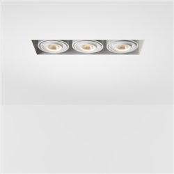 Modular Mini-Multiple Recessed Trimless Adjustable M-LED 3x DE | Recessed spot
