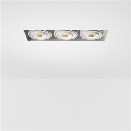 Modular Mini-Multiple Recessed Trimless Adjustable M-LED 3x DE | Recessed spot