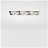 Modular Mini-Multiple Recessed Trimless Adjustable M-LED 3x DE | Einbauspot
