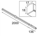 Modular Pista Linear Light Track 48V 2136 1x LED | Track lighting fixture