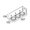 Modular Mini-Multiple Smart Ring Recessed Trimless Adjustable 3x LED DE | Einbauspot