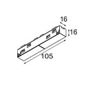 Modular Track 48V Connection 180° Electrical (For Surface Mounting)