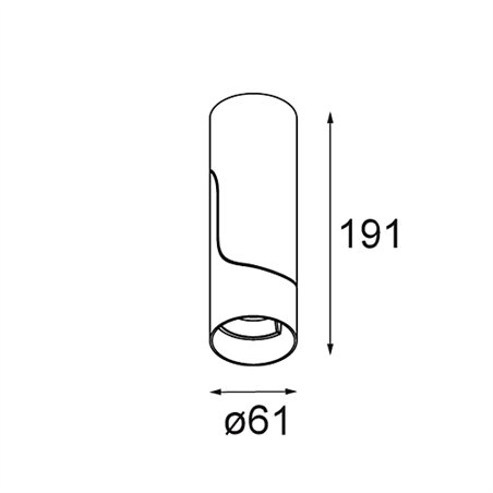 Modular Semih Surface Adjustable 61 1x LED DI | Ceiling lamp