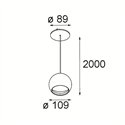 Modular Smart Ball Suspended 82 1x DE | Suspension lamp
