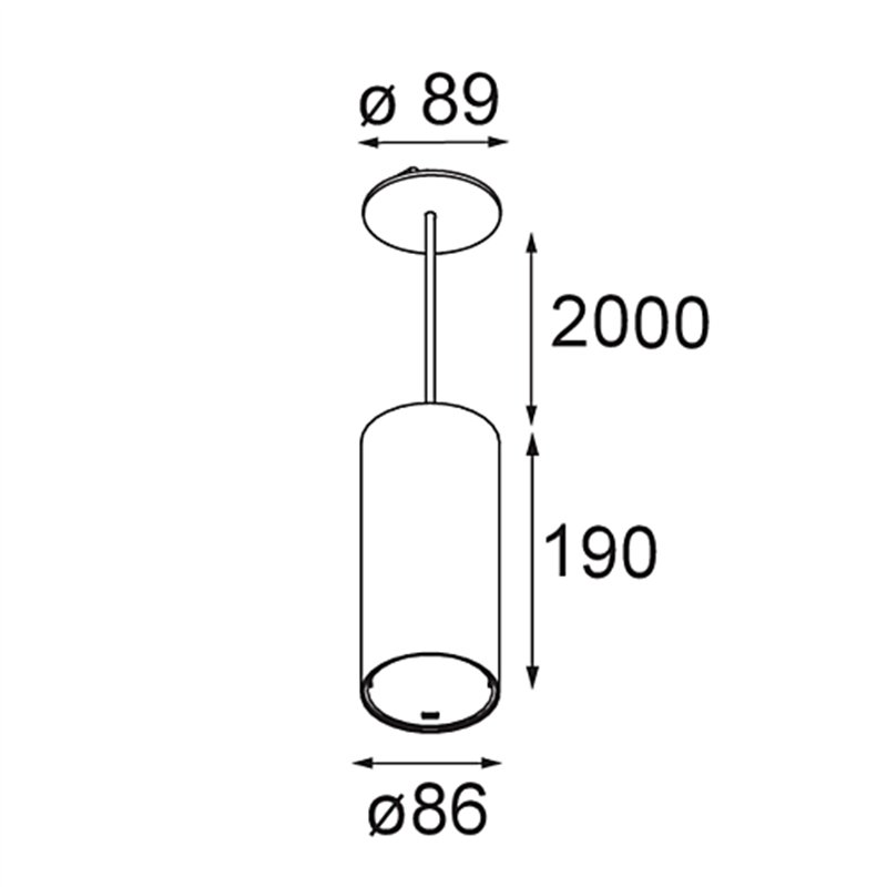 Modular Smart Tube Suspended 82 XL 1x DE | Hängelampe