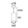 Modular Smart Tube Suspended 82 XL 1x DE | Hängelampe