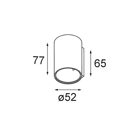 Modular Smart Tube Wall 48 1x DE | Wall lamp