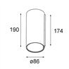 Modular Smart Tube Wall 82 XL 1x DE | Wandlampe