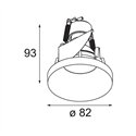 Modular Smart Kup Recessed 82 1x GU10 | Recessed spot