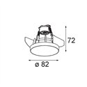 Modular Smart Kup Recessed 82 1x For Tube/Box GU10 | Recessed spot