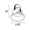Modular Smart Lotis Recessed 82 1x GU10 | Recessed spot