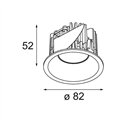 Modular Smart Lotis Recessed 82 1x LED DE | Recessed spot