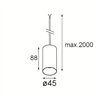 Modular Minude Kompas Suspended 45 1x LED DE | Hängelampe