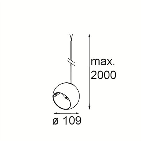 Modular Marbul Kompas Suspended Adjustable 109 1x LED DE | Suspension lamp