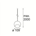 Modular Marbul Kompas Suspended 109 1x LED DE | Suspension lamp