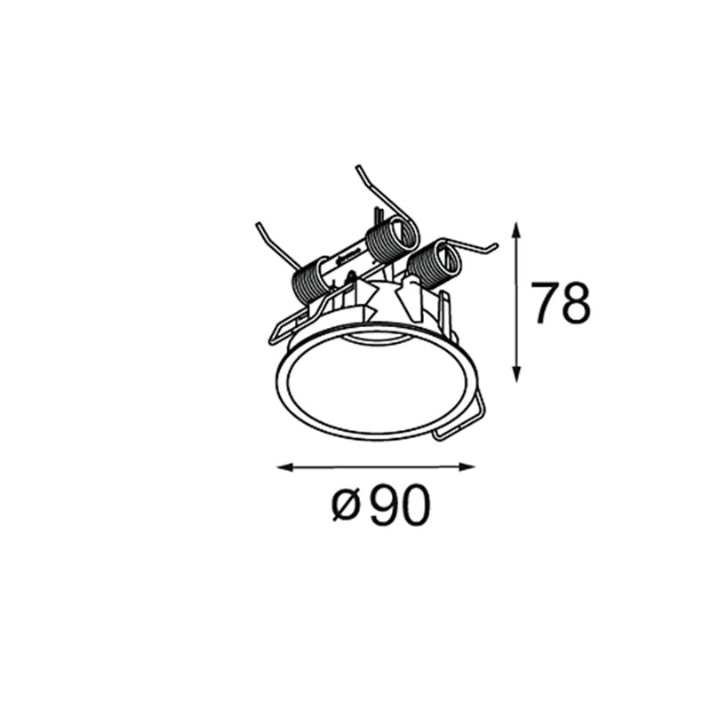 Modular Modupoint Round Deep Recessed 90 1x DE | Einbauspot