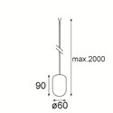 Modular Placebo Kompas Suspended Up 60 1x LED DE | Suspension lamp