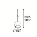 Modular Smart Ball Kompas Suspended 82 1x DE | Suspension lamp