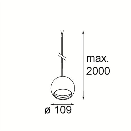 Modular Smart Ball Kompas Suspended 82 1x DE | Suspension lamp