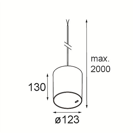Modular Smart Tube Kompas Suspended 115 1x DE | Suspension lamp