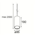 Modular Smart Tube Kompas Suspended 82 XL 1x DE | Suspension lamp