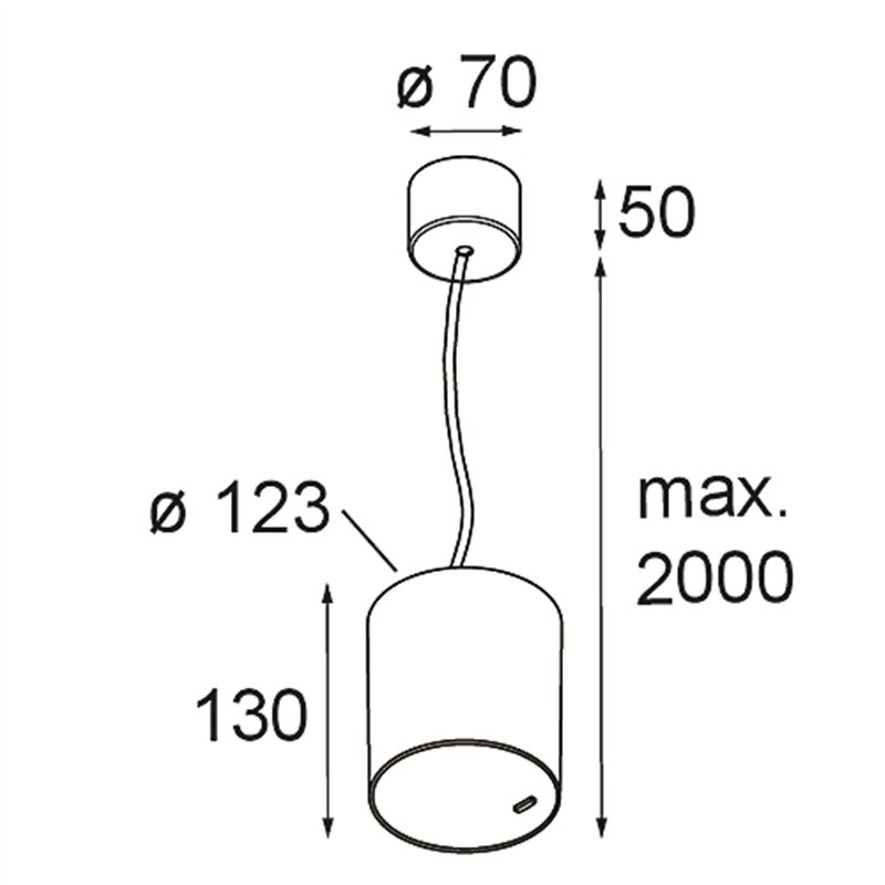 Modular Smart Tube Suspended 115 1x 1800-3000K WD DI 350mA | Hängelampe