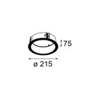Modular Ring Recessed Trimless 177 1x