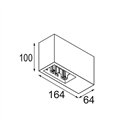 Modular Qbini Box Surface 2x 1800-3000K WD DI 250mA | Ceiling lamp