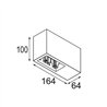 Modular Qbini Box Surface 2x 1800-3000K WD DI 250mA | Deckenlampe
