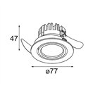Modular K 77 Recessed Adjustable 77 1x LED RD | Recessed spot