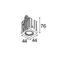 Modular Qbini Adjustable 1x LED DE | Recessed spot